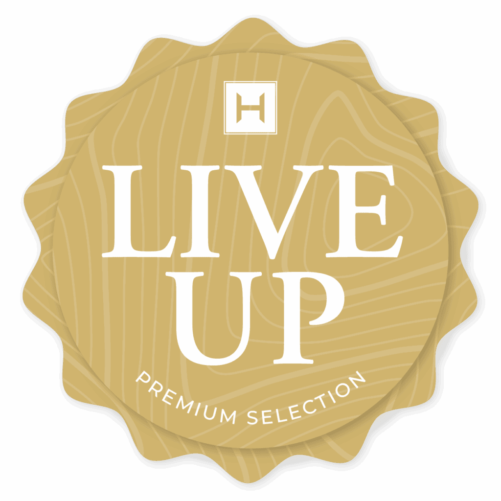 live up label logo